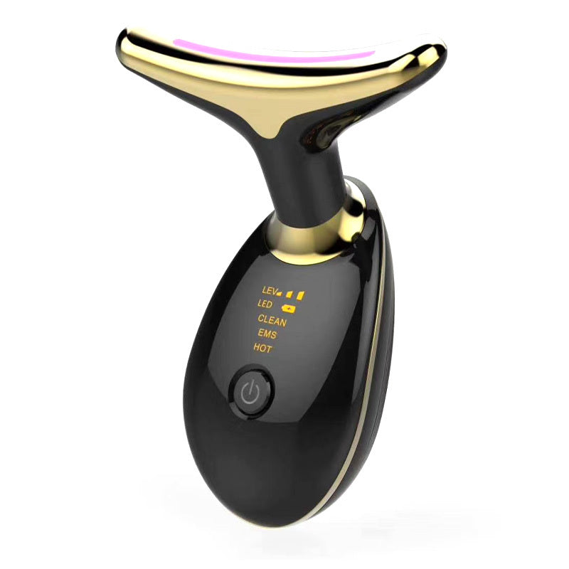 Appareil de massage thermique EMS pour le cou, lifting et raffermissement, micro-courant électrique, anti-rides