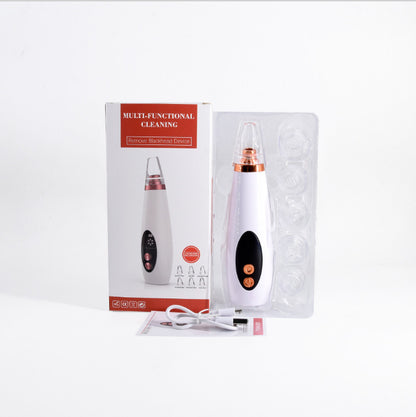 Blackhead & Whitehead Remover Pore Vacuum – Face & Nose Acne Suction Cleanser Tool